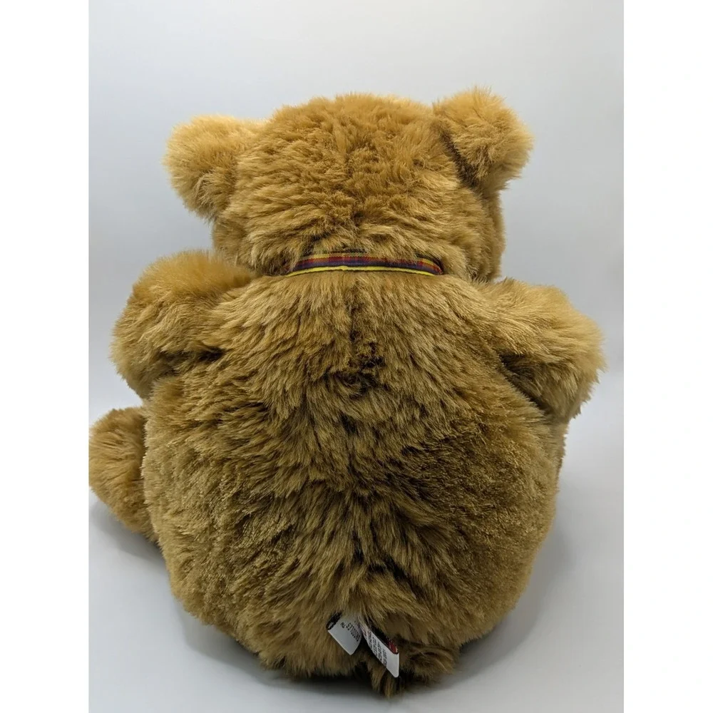 Gund‎ Teddy Bear Snoodles 2476 Stuffed Plush Plaid Bow Bean Bottom 16